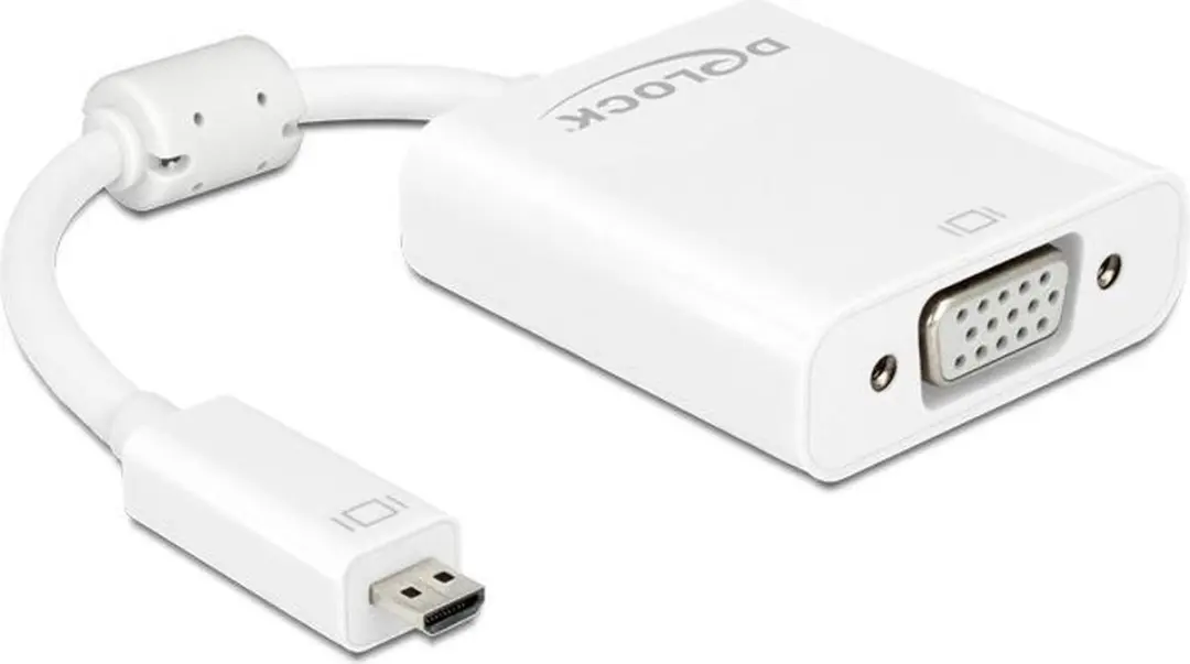 Delock Micro HDMI naar VGA + 3,5mm Adapter