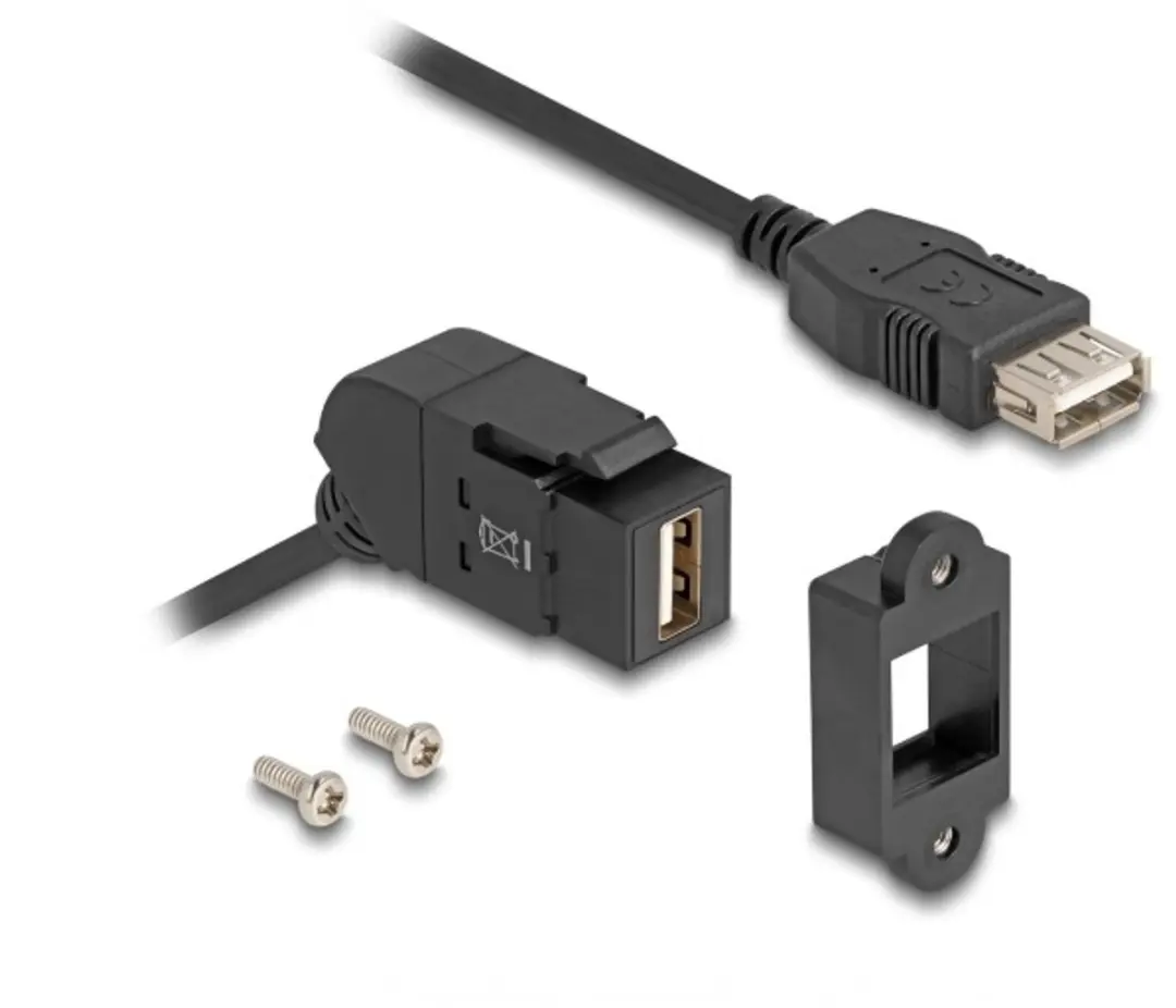 Delock USB-A Haaks Keystone Module 45°