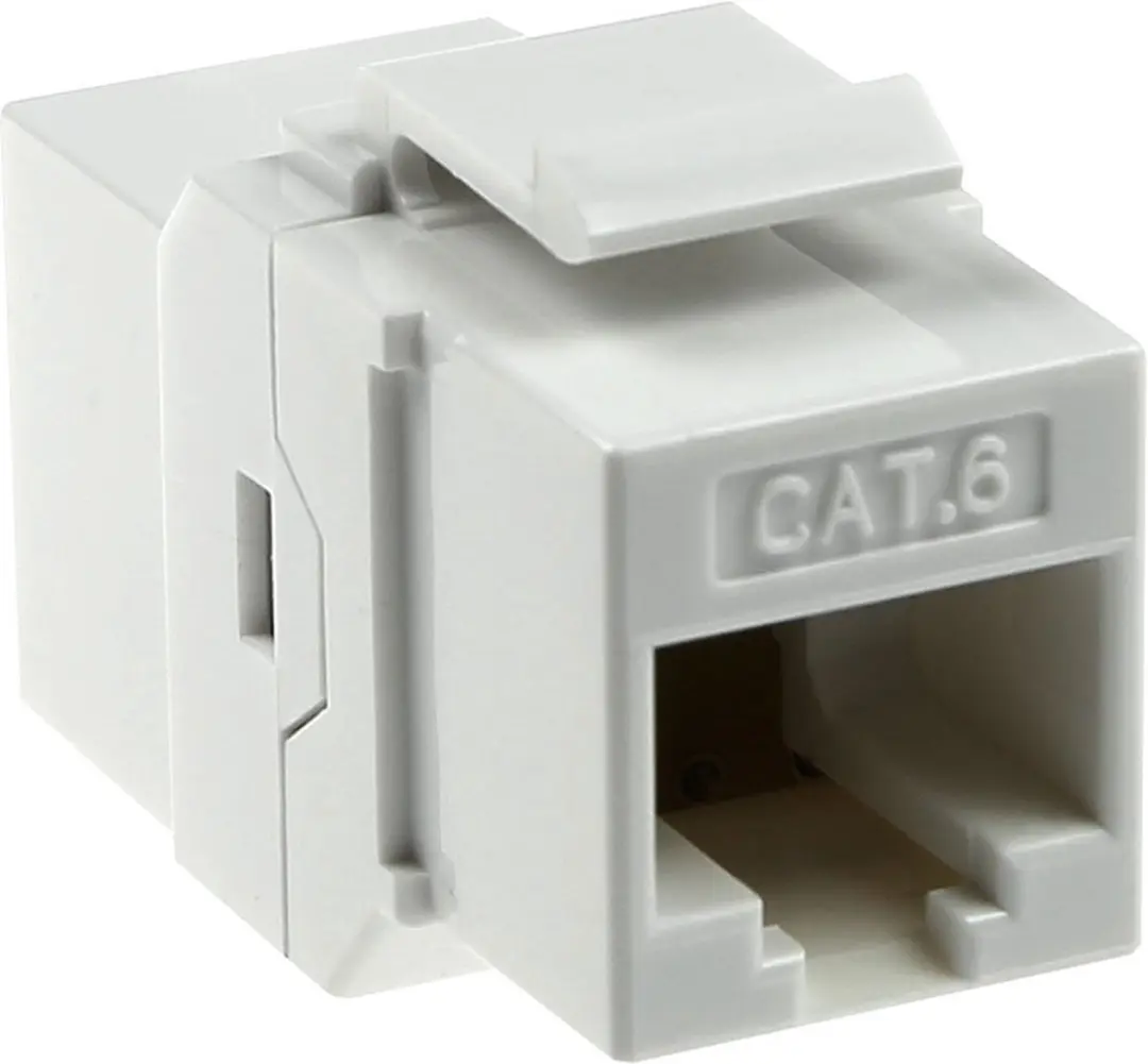 ACT Keystone RJ-45 CAT6 Koppelstuk - Wit