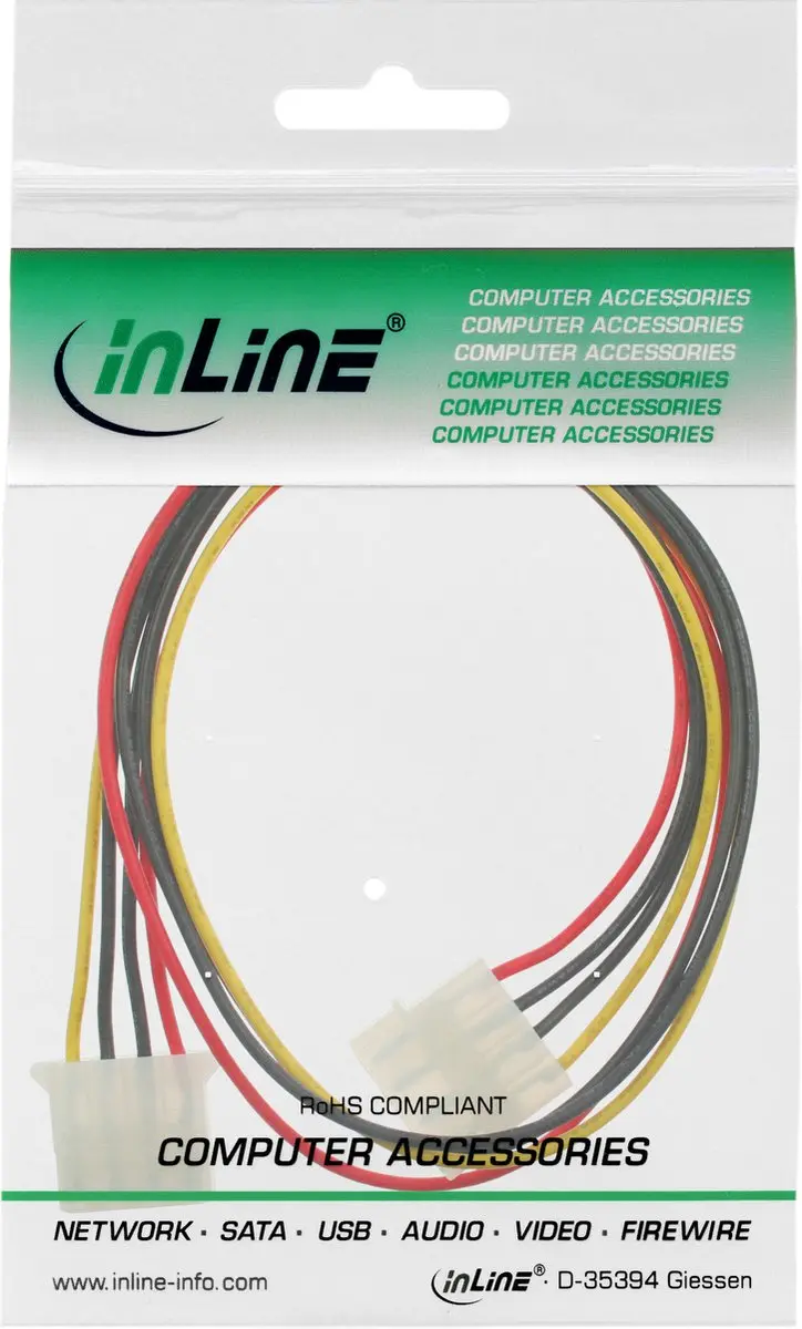 InLine Molex Verlengkabel 1m