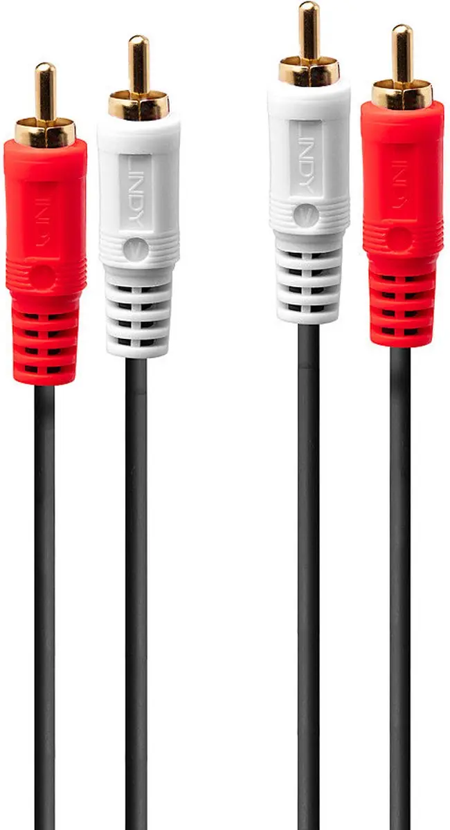 Lindy 35666 Cinch Audio Kabel 20m - Zwart