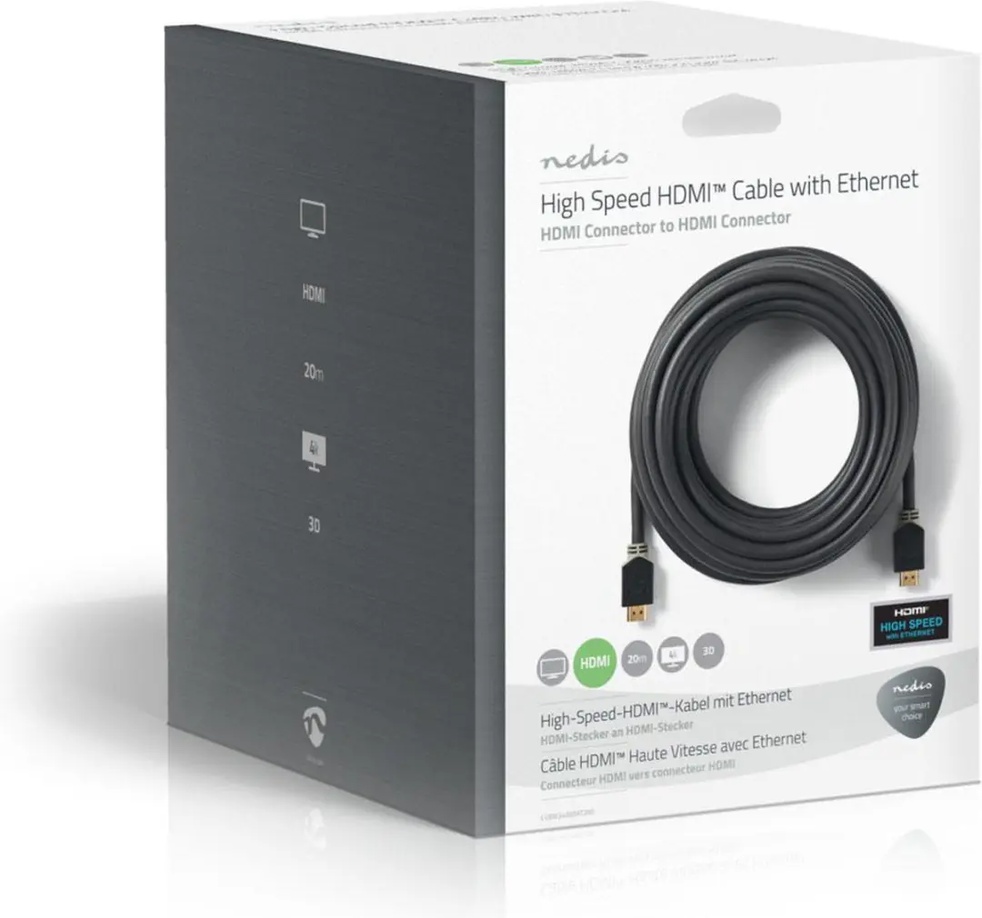 Nedis HDMI-Kabel CVBW34000AT200 4K 20m - Antraciet