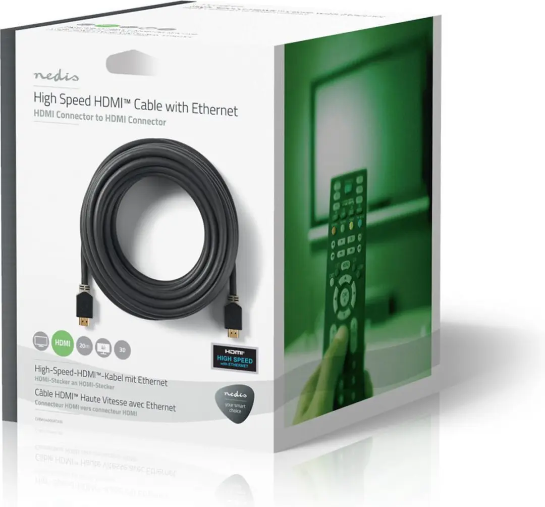 Nedis HDMI-Kabel CVBW34000AT200 4K 20m - Antraciet