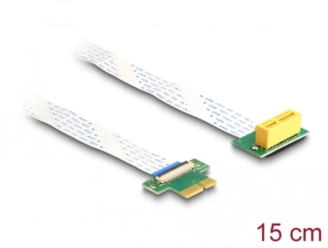 Delock PCI Express Riser Kaart x1 naar x1 90° - 15cm