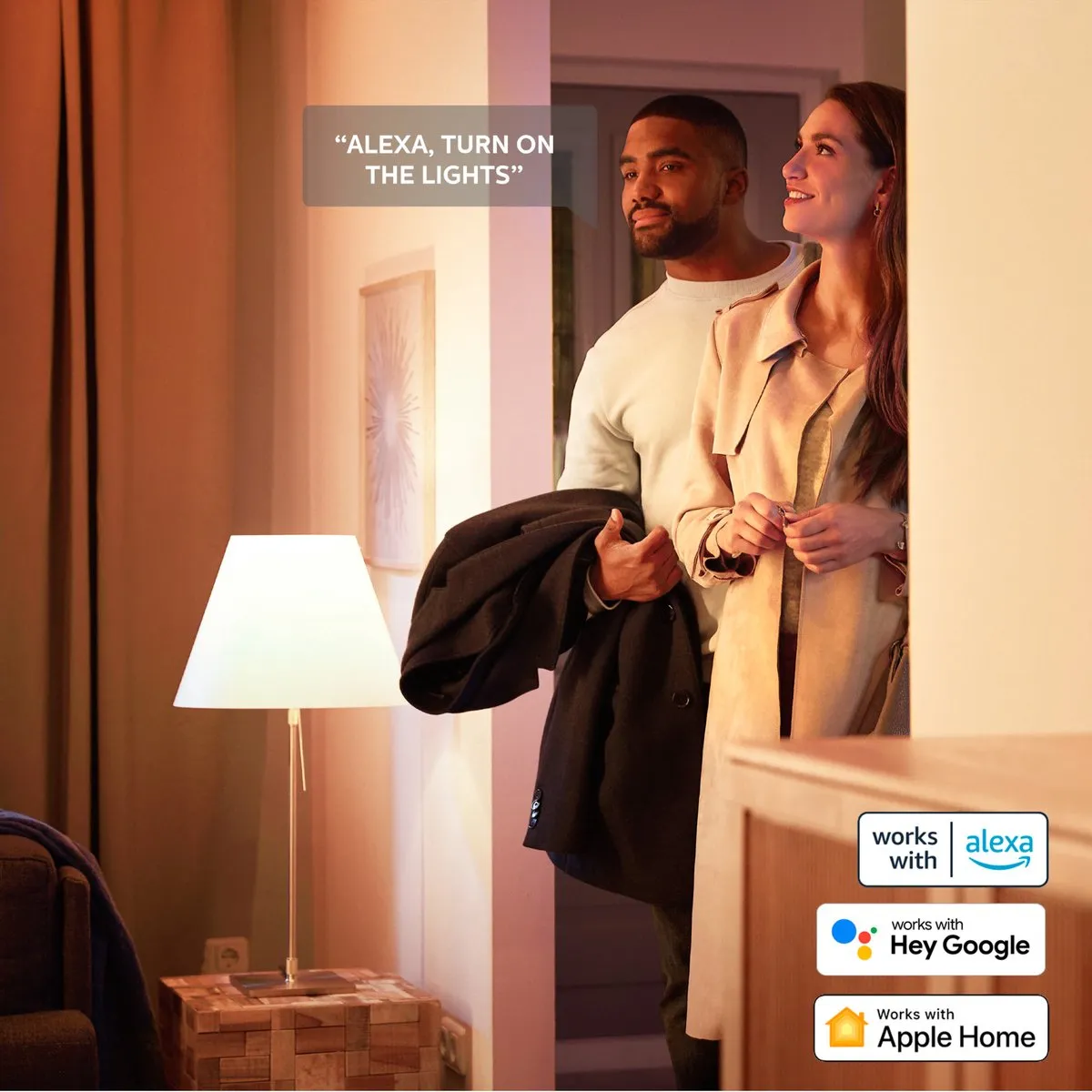 Philips Hue Meranti Opbouwspot - 3x GU10 Warmwit 2700K - Incl. Dimmer Switch