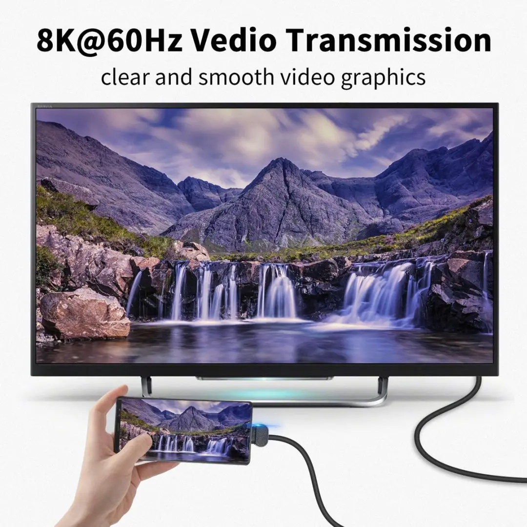 NÖRDIC USB4-303 USB-C Adapter - 8K60Hz 40Gb/s PD 100W - Paars