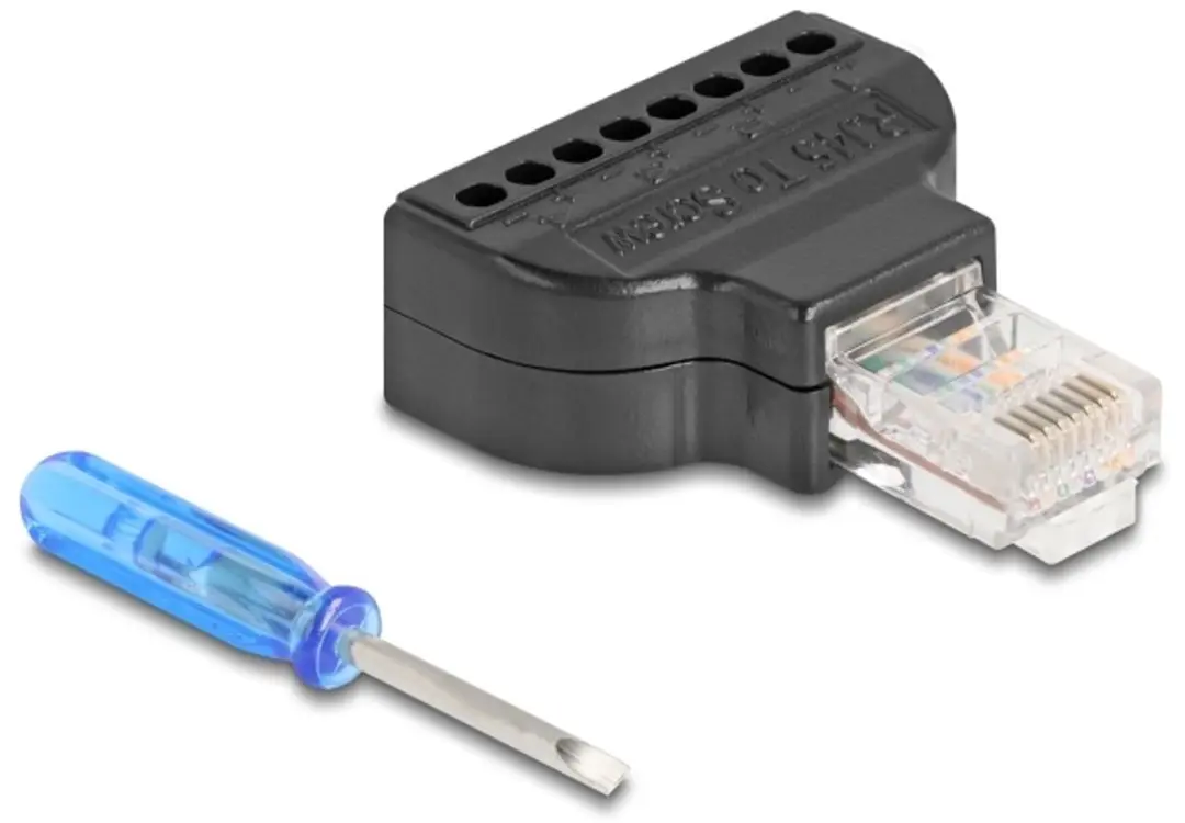 Delock RJ45 naar Terminalblok