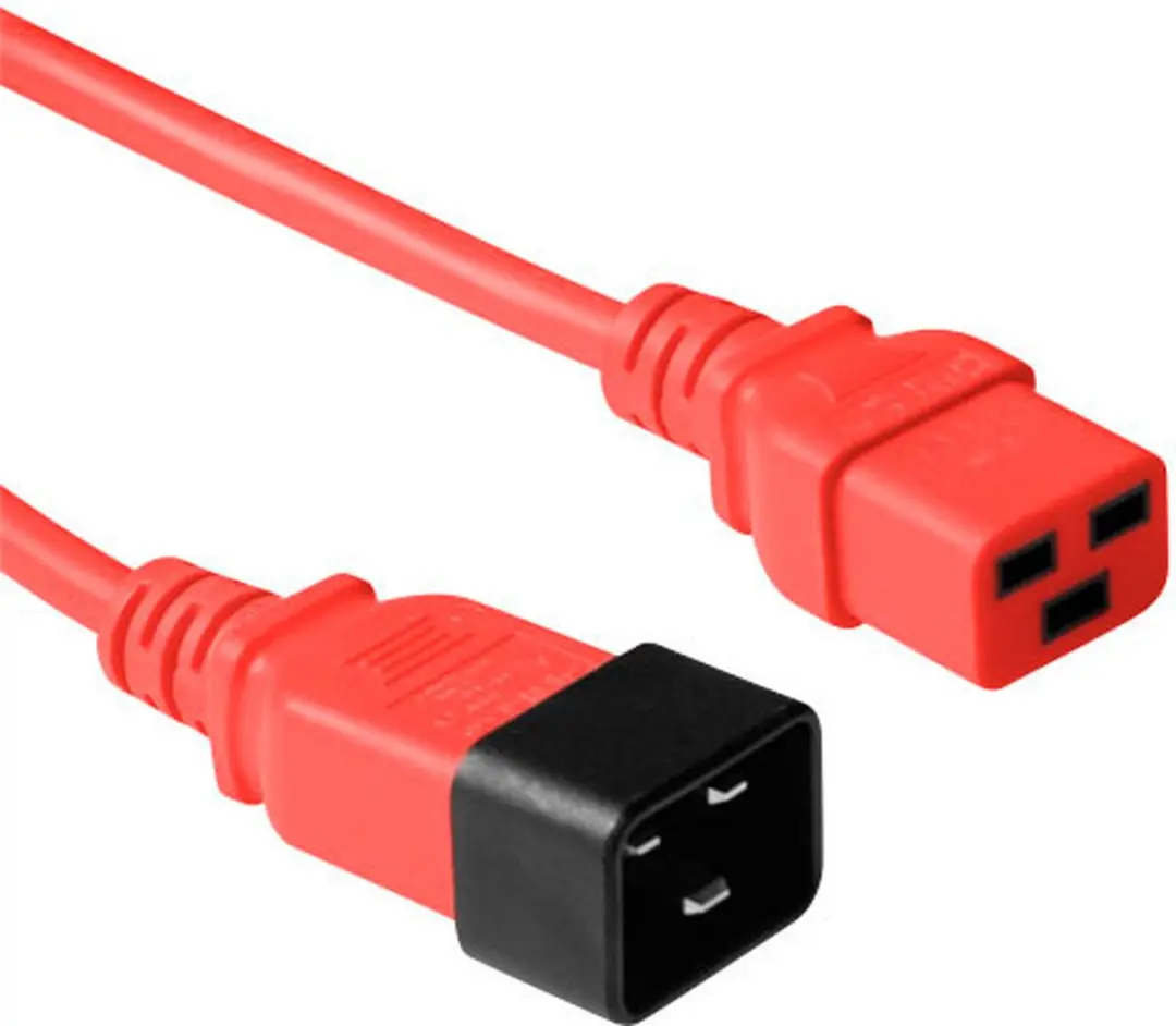 ACT AK5090 Netsnoer C19-C20 Rood 1,8m