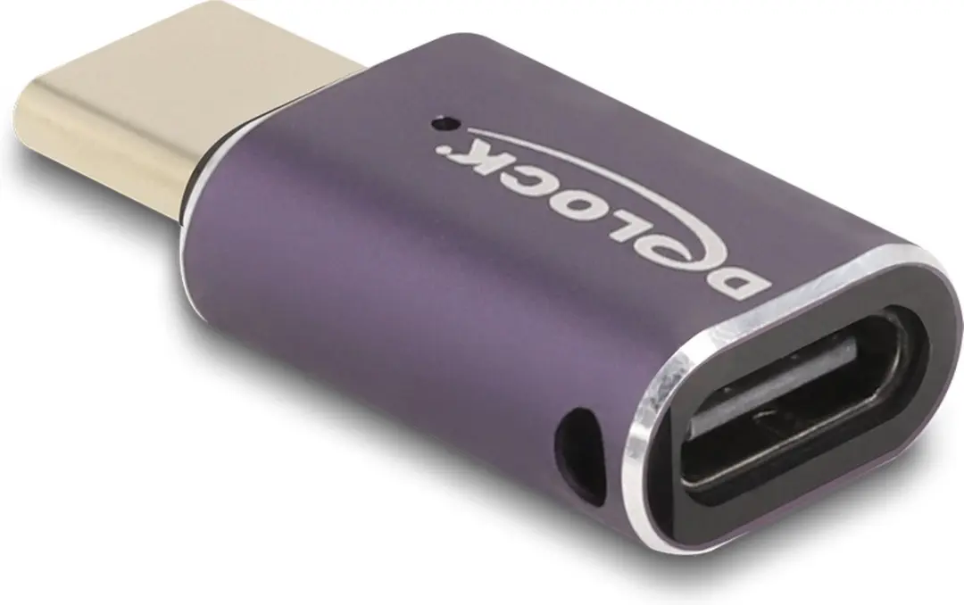 Delock USB-C Poortbeschermer USB4 40Gbps PD 240W - 8K 60Hz Grijs
