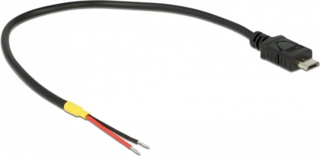 Delock USB 2.0 Micro-B Kabel 20cm - Zwart