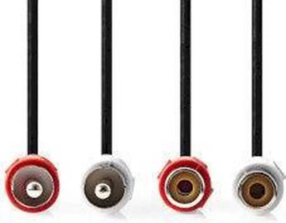 Nedis Stereo-Audiokabel RCA 5m - Zwart