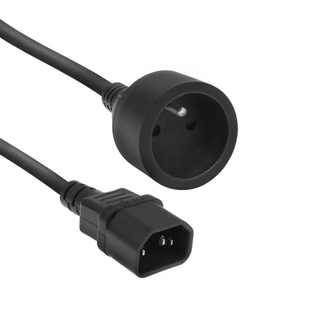 ACT Netsnoer C14 Type E Female 10A - 0,6m