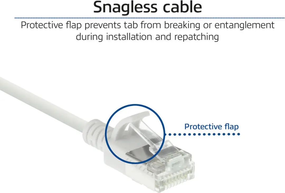 ACT Witte LSZH U/FTP CAT6A Patchkabel 1,5m - Snagless RJ45