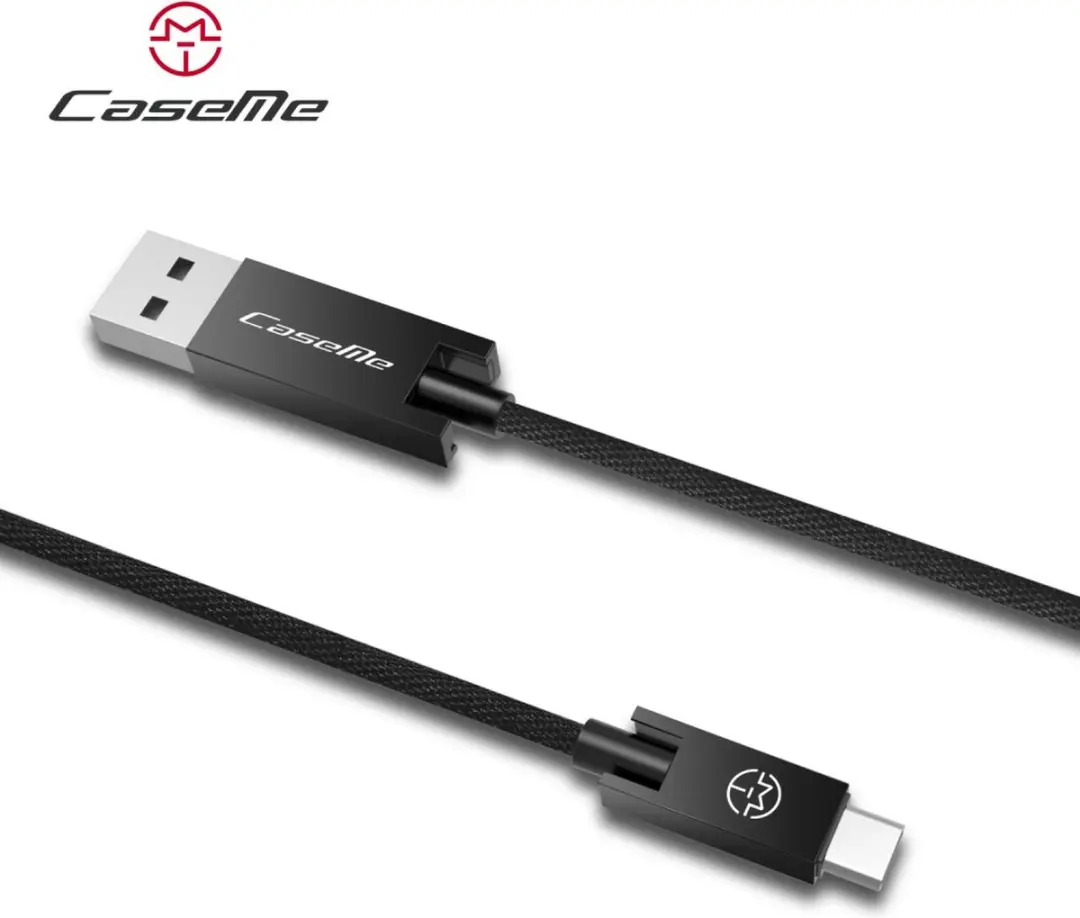Caseme USB naar USB-C Kabel 1,2m - Zwart