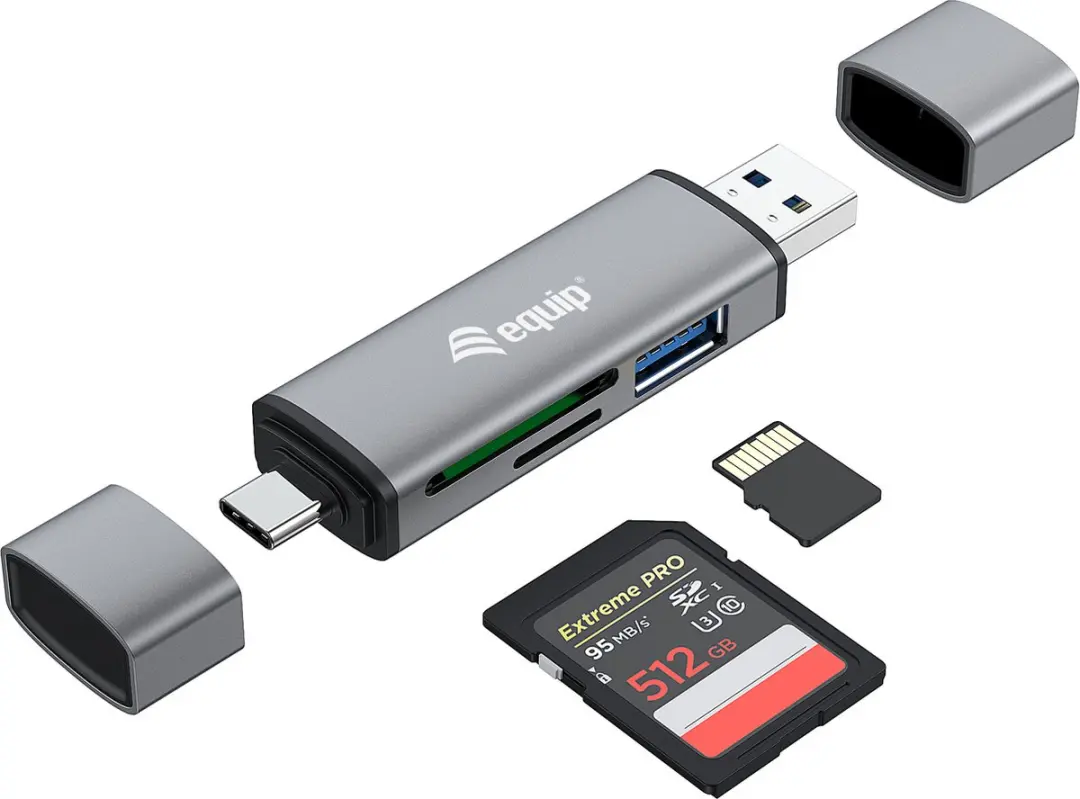 Card Reader Equip 245460 Black Grey