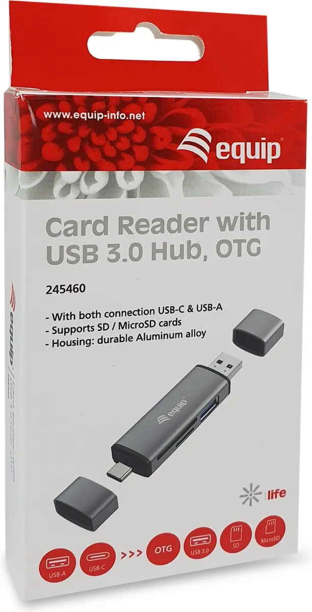 Card Reader Equip 245460 Black Grey