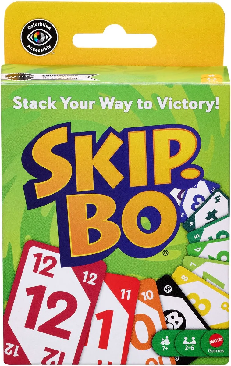 Mattel Games Skip-Bo Kaartspel - 2-6 Spelers