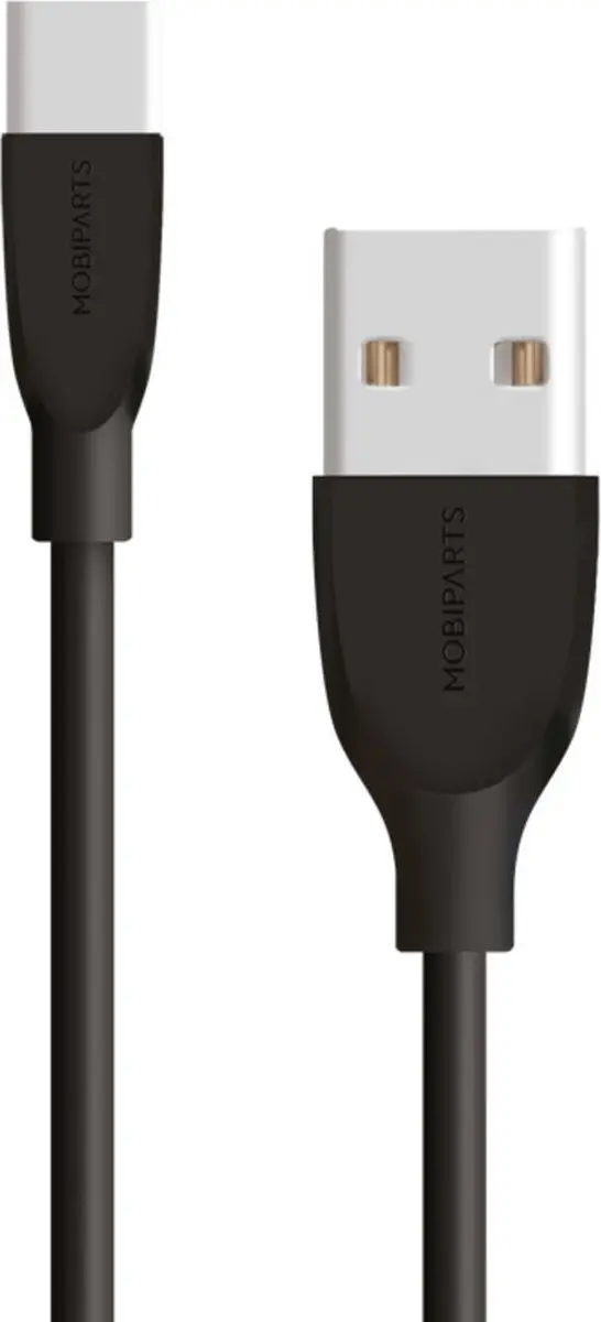 Mobiparts MP-80552 USB-C naar USB-kabel 2A 2m - Zwart