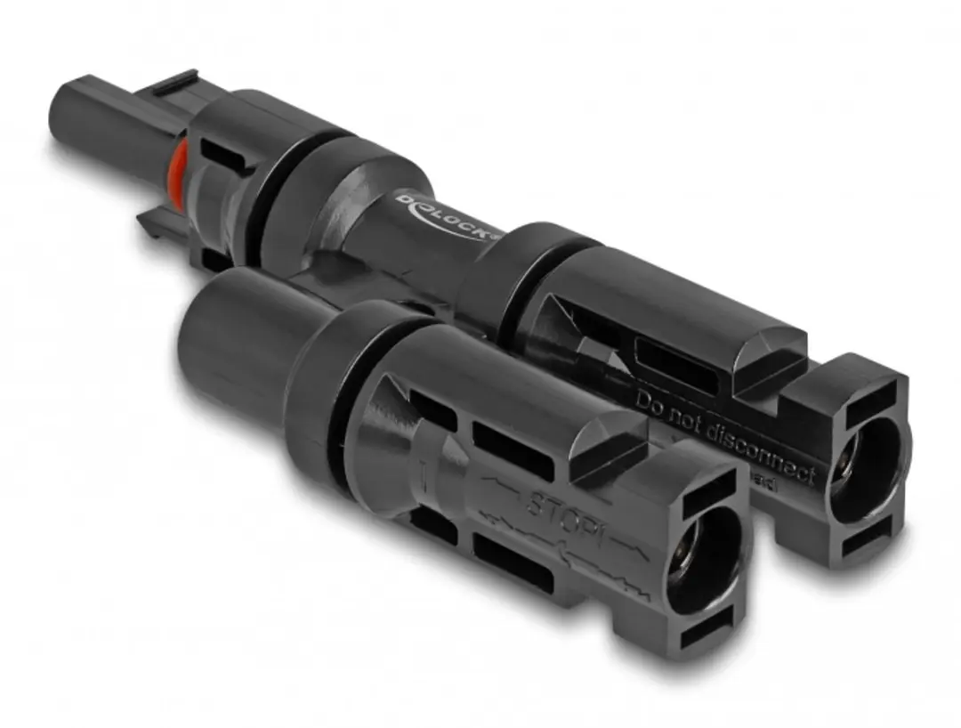 Delock DL4 Solar Connectors 1xV naar 2xM - Zwart