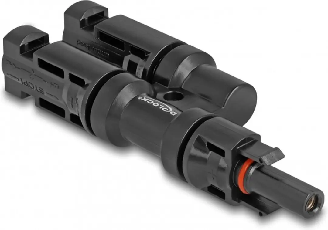 Delock DL4 Solar Connectors 1xV naar 2xM - Zwart