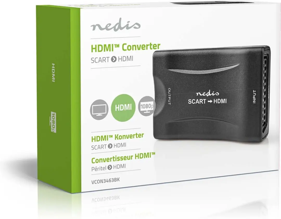 Nedis VCON3463BK HDMI-Converter - SCART Vrouwelijk - 1080p