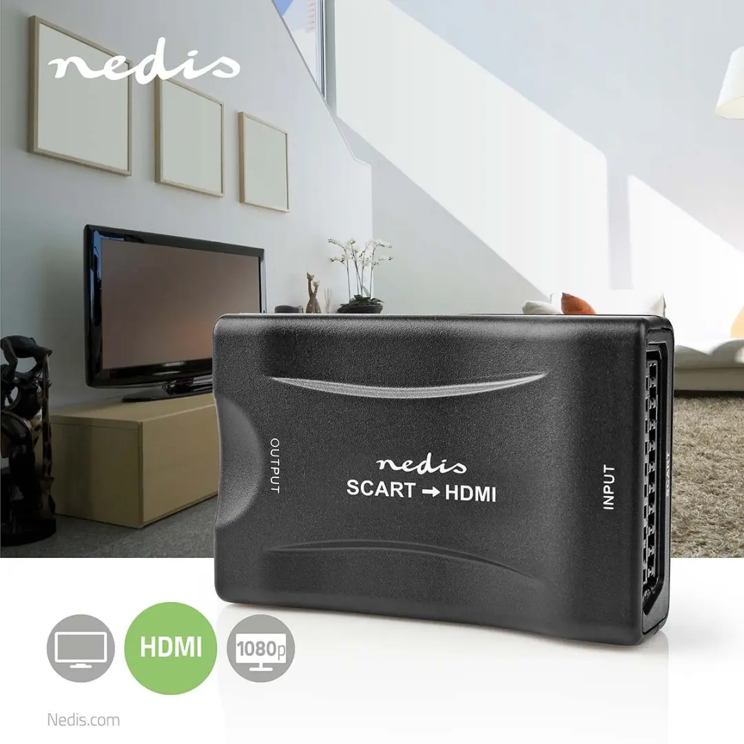Nedis VCON3463BK HDMI-Converter - SCART Vrouwelijk - 1080p