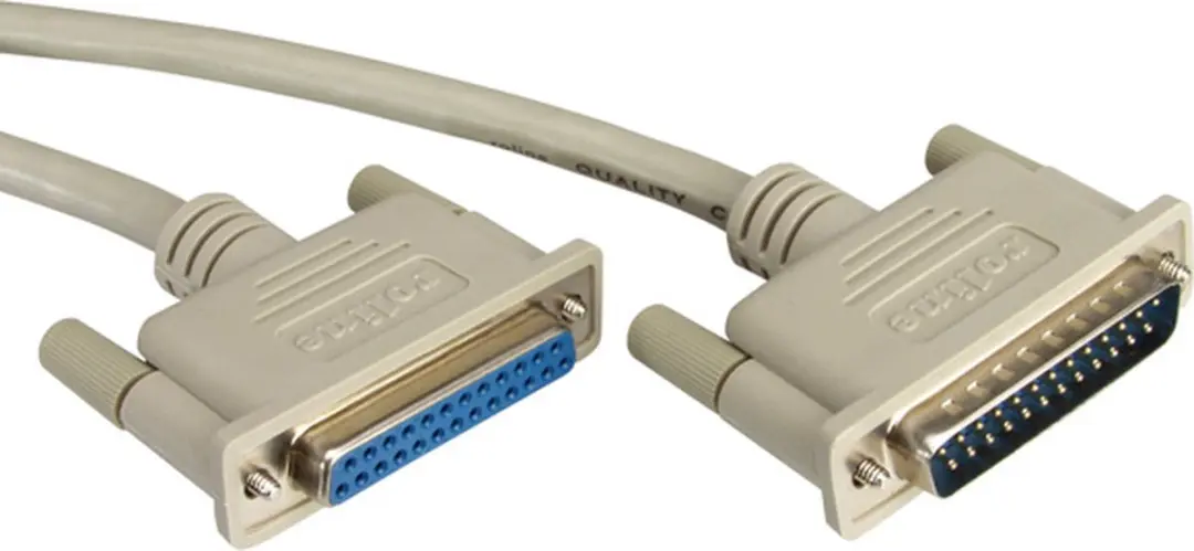 Roline RS232 D25 M/F Kabel - 6m