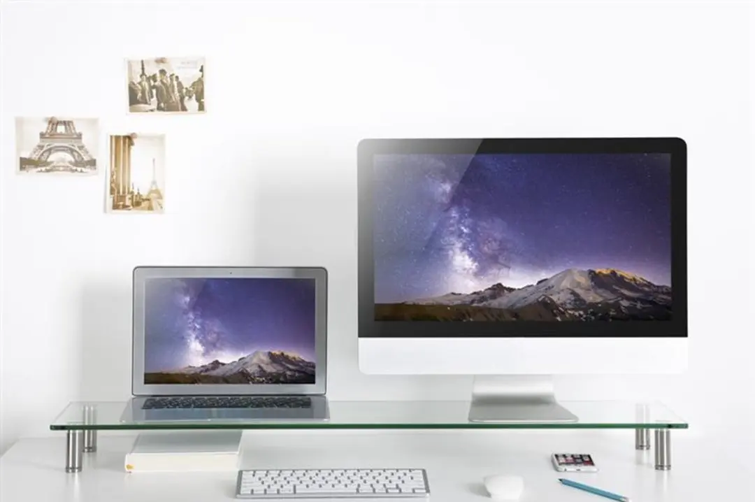 Glazen monitorstandaard, groot