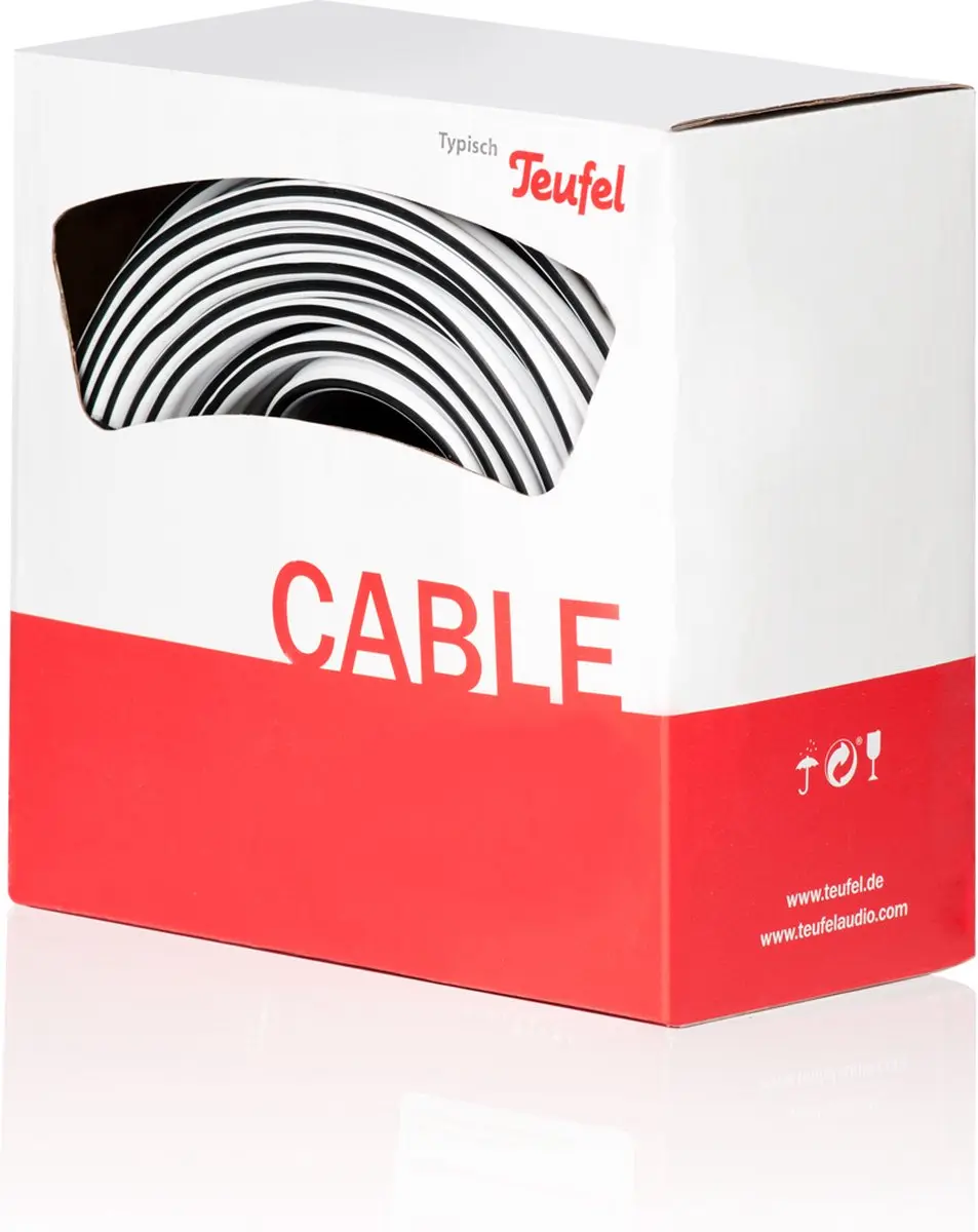 Teufel Luidsprekerkabel 4.0mm² 15m - Wit