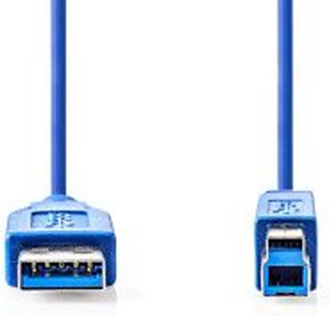 Nedis USB 3.2 Gen 1 A-B Kabel 3m - Blauw