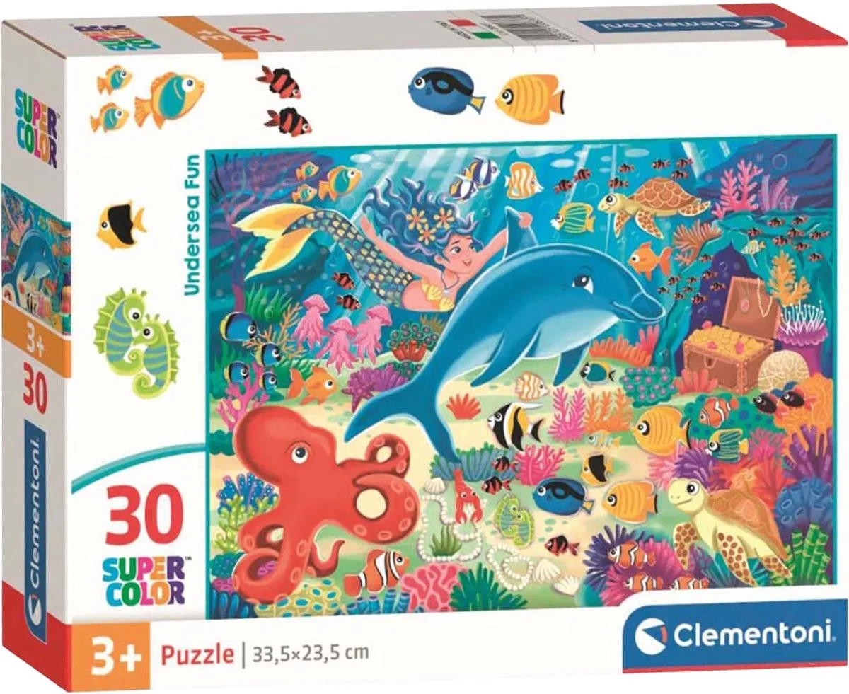 Clementoni Kinderpuzzel 30 Stuks Onderwater Avontuur - Multicolor