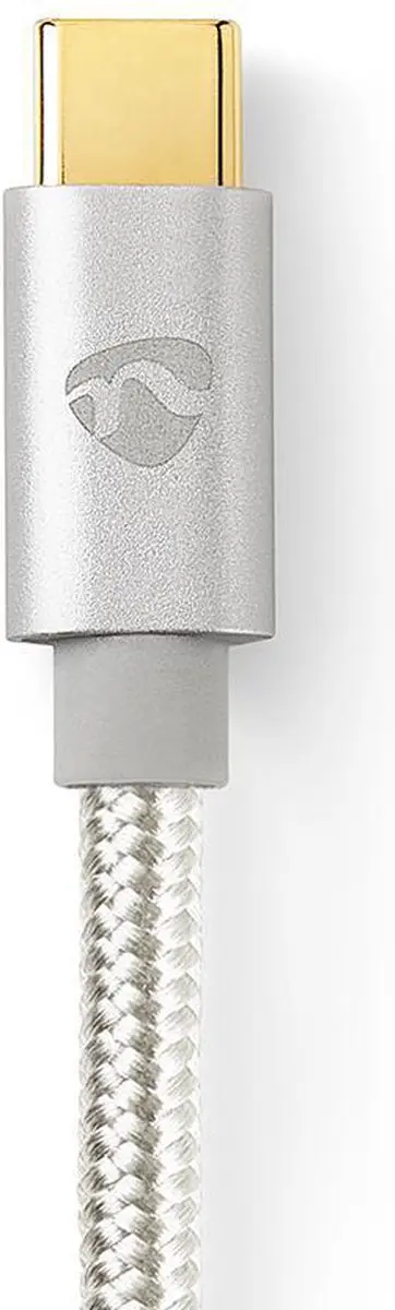 Nedis USB-C naar Micro-USB Kabel 2m - 10W 480Mbps - Verguld - Aluminium