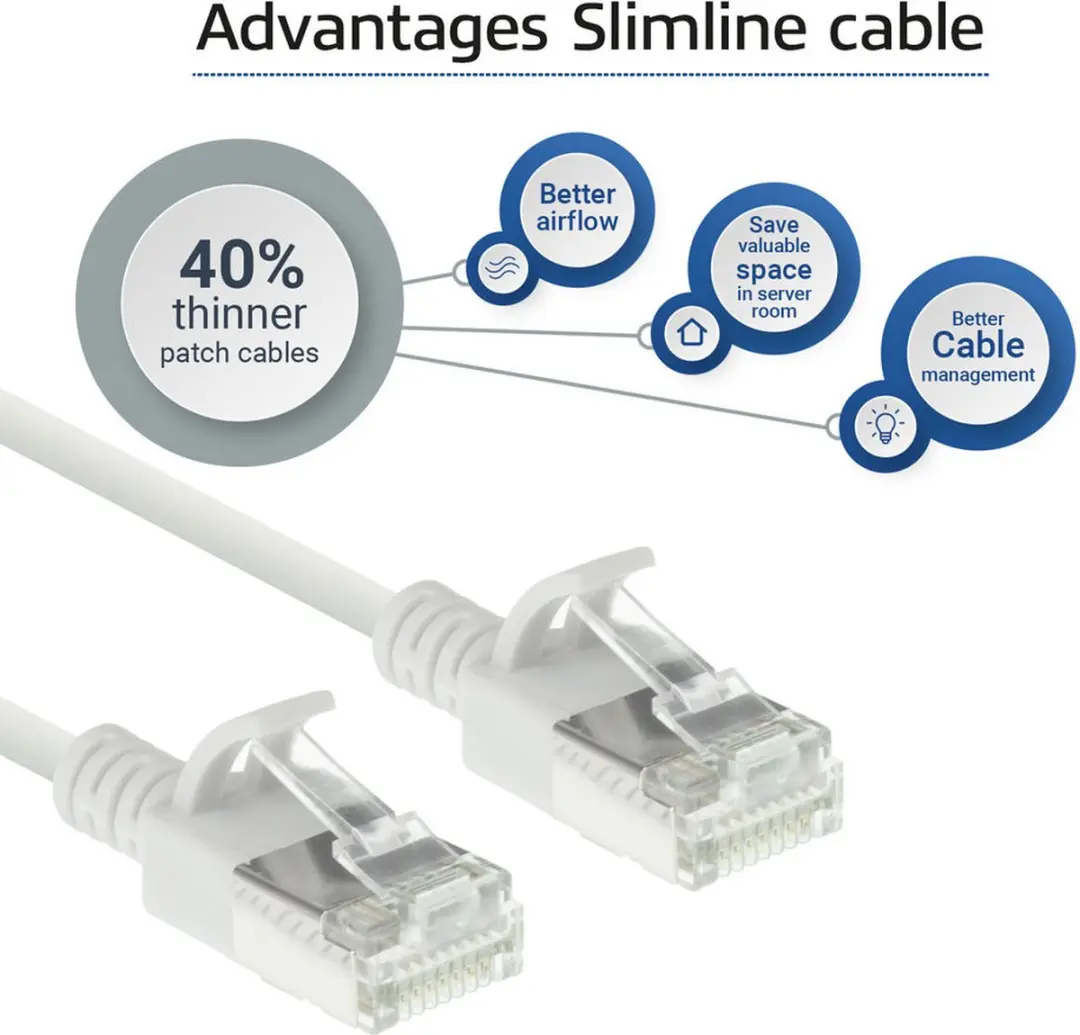 ACT Witte DC6903 Patchkabel CAT6A 3m - Snagless RJ45 - afbeelding 6 van 6