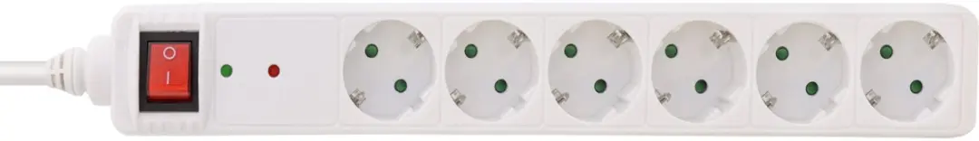 InLine Contactdoosstrook 6-voudig Wit - ÜSS