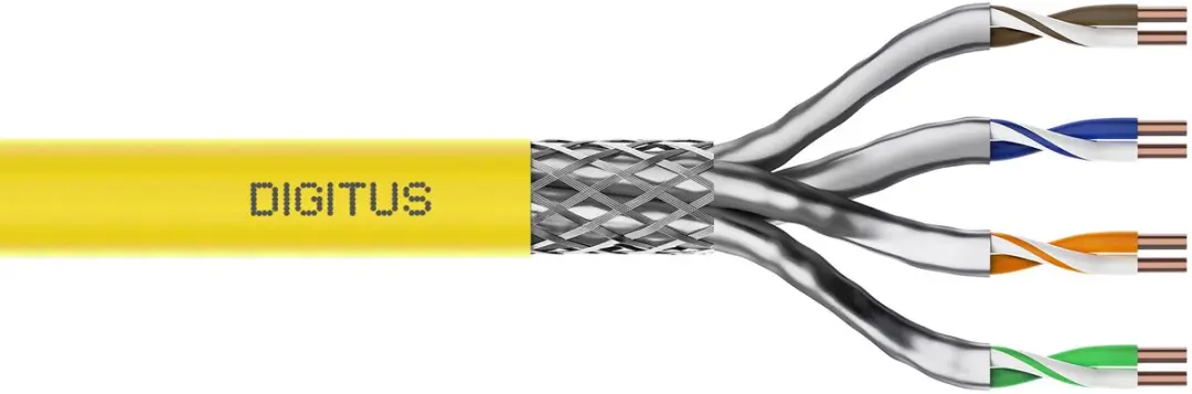 Digitus CAT7a sFTP Kabel 100m Geel