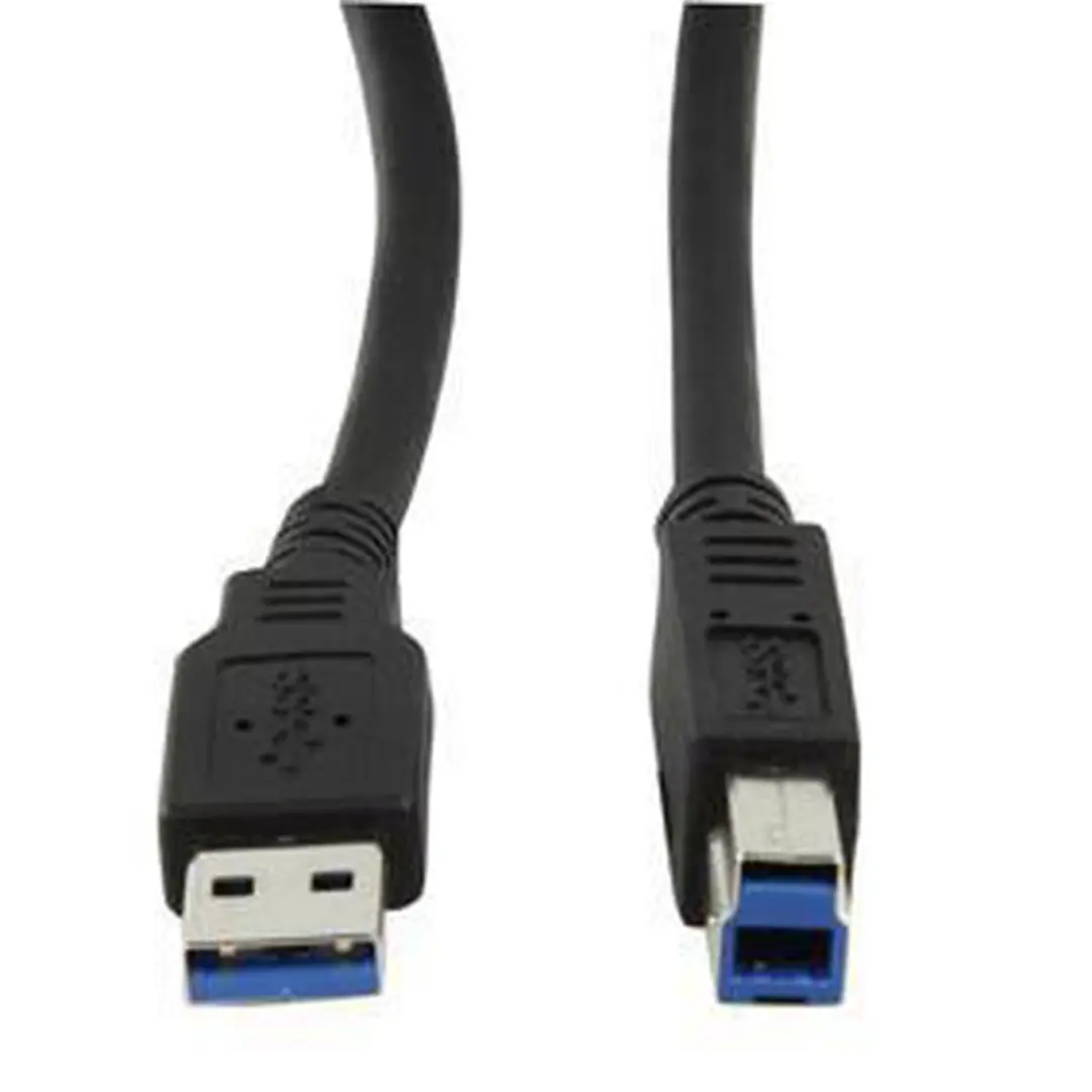 InLine USB-A naar USB-B Kabel USB3.0 5m - 2A - Zwart