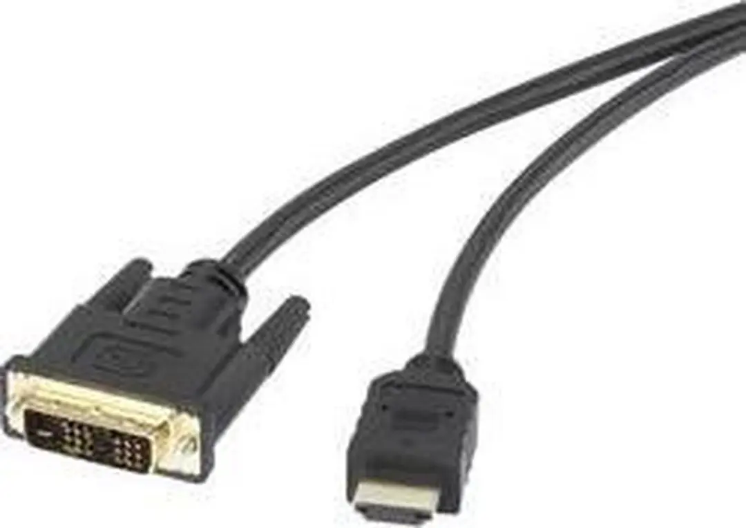 Renkforce RF-4212216 DVI-D naar HDMI Adapterkabel 1.80m - Zwart
