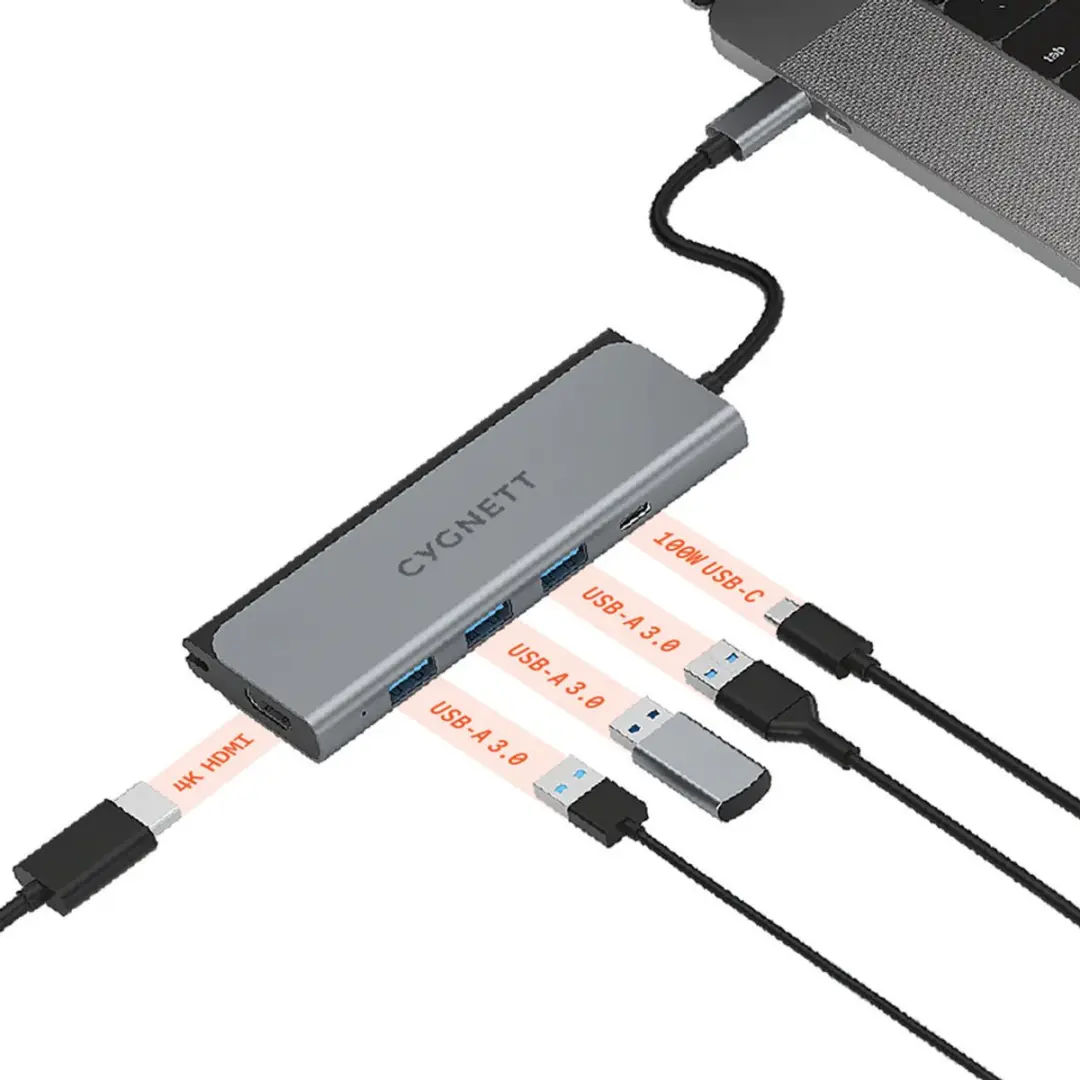 Cygnett CY3318HUBC3 USB-C/HDMI/USB-A/SD-adapter