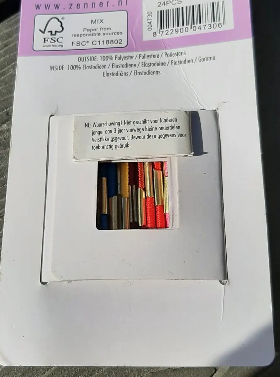 Zenner Haarelastiekjes 24 Stuks - 4,5cm x 2mm - Alle Kleuren