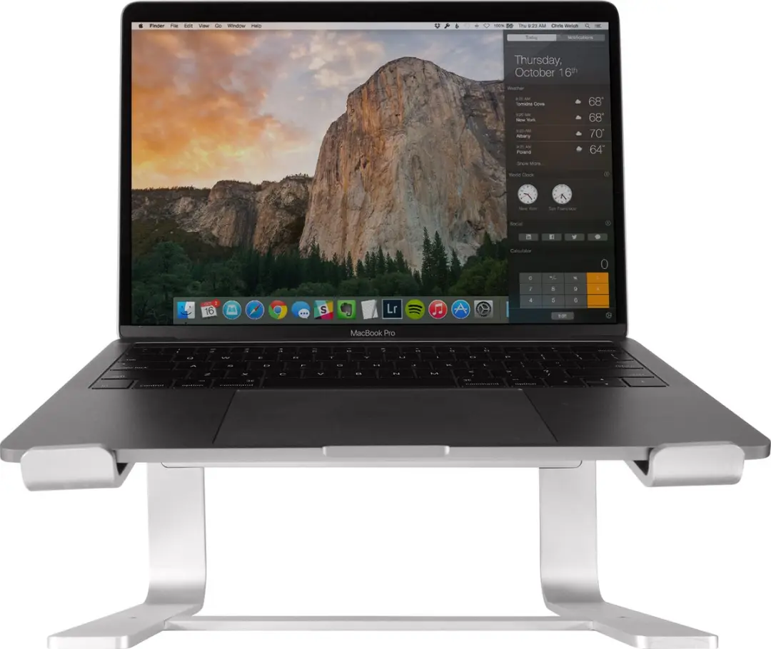 Macally ASTAND Aluminium Laptopstandaard - 10-17" - Zilver