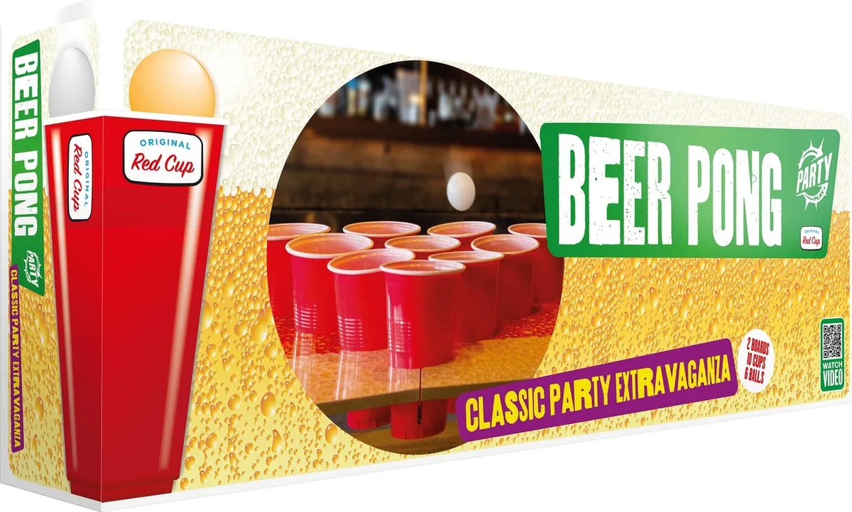 Tactic Beer Pong 58120 - 2 Speelborden & 20 Bekers