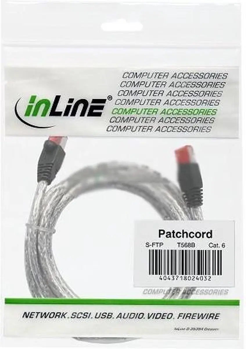 InLine Patchkabel S/FTP Cat.6 7,5m - Transparant
