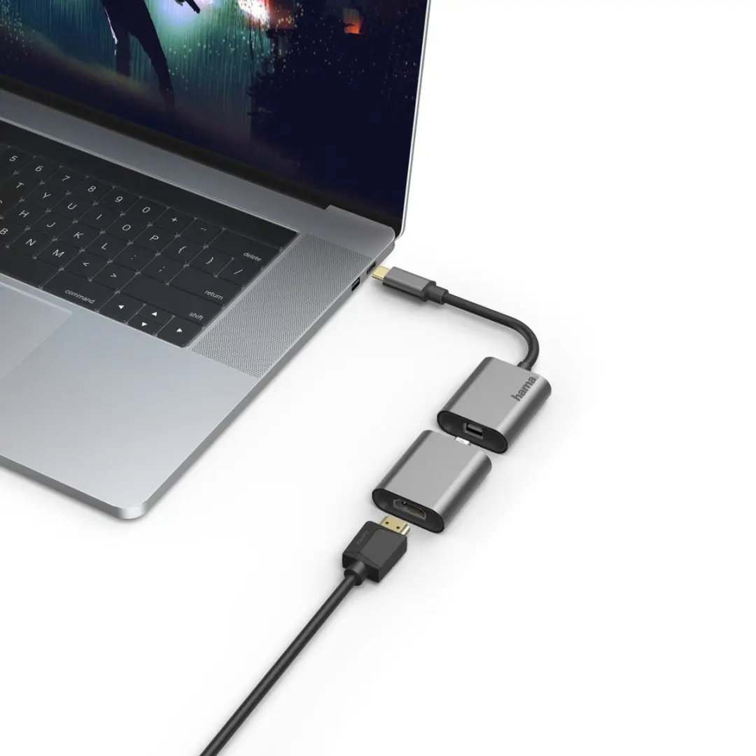 Hama Video-adapter-set 6-in-1 USB-C - Aluminium Tan