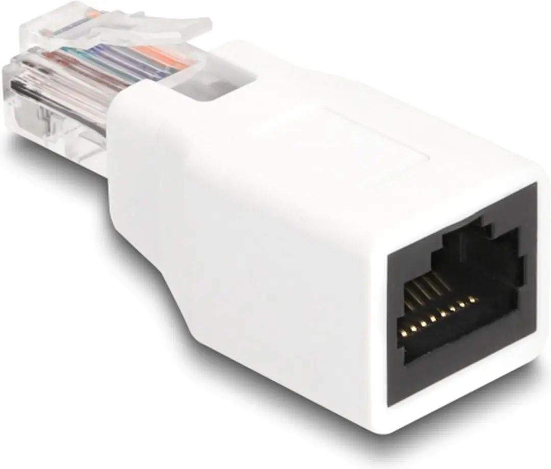 Delock RJ50 Adapter Mannelijk naar Vrouwelijk - Wit
