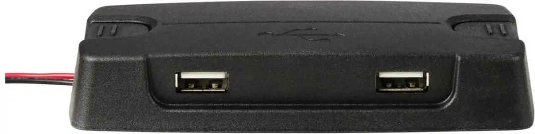 Tru Components TC-12114152 Dual USB-A Laadbus - Zwart