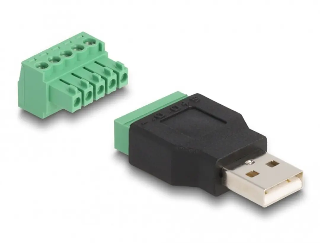 Delock USB 2.0 Type-A naar Terminalblok Adapter