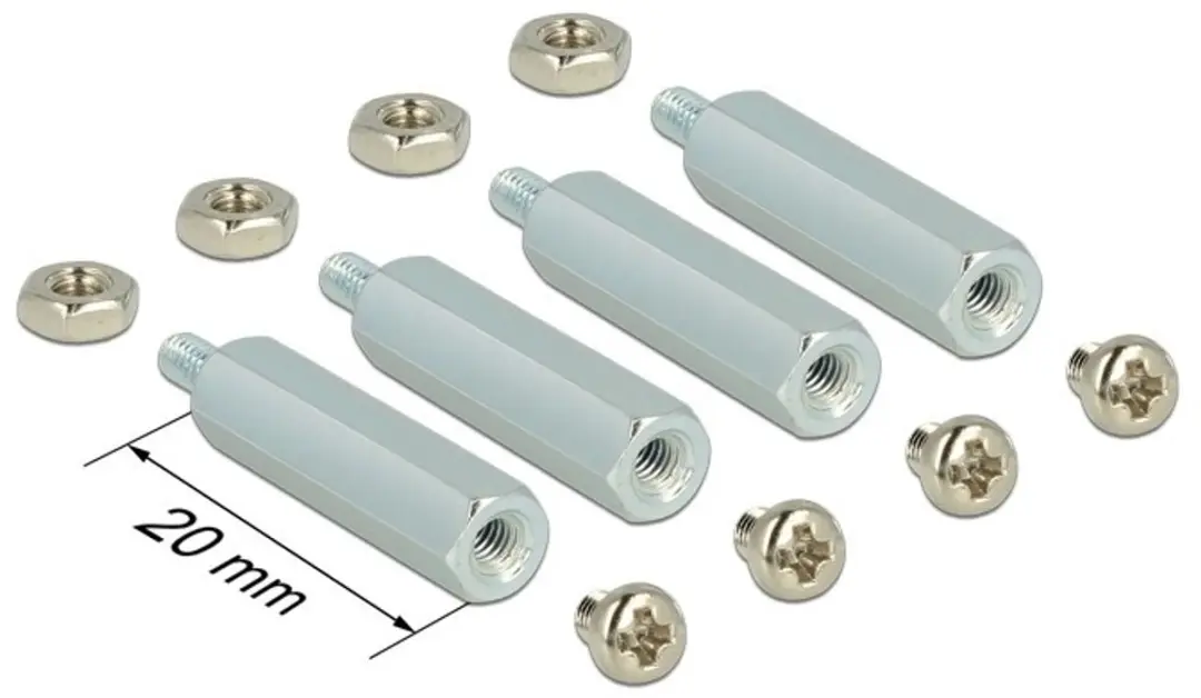 Delock Bevestigingskit 20mm Standoffs