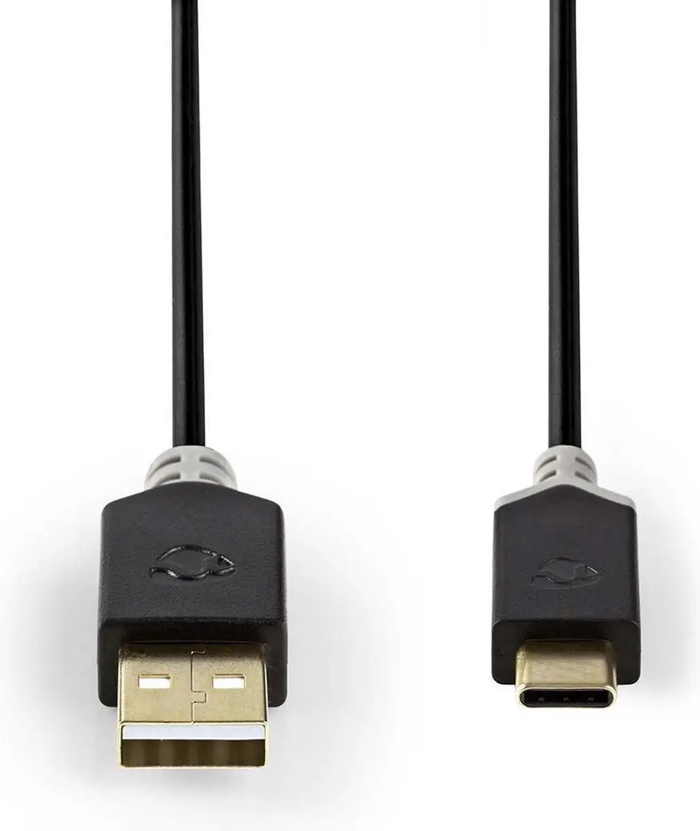 Nedis USB 2.0 USB-A naar USB-C Kabel 60W 1m - Antraciet - afbeelding 6 van 6