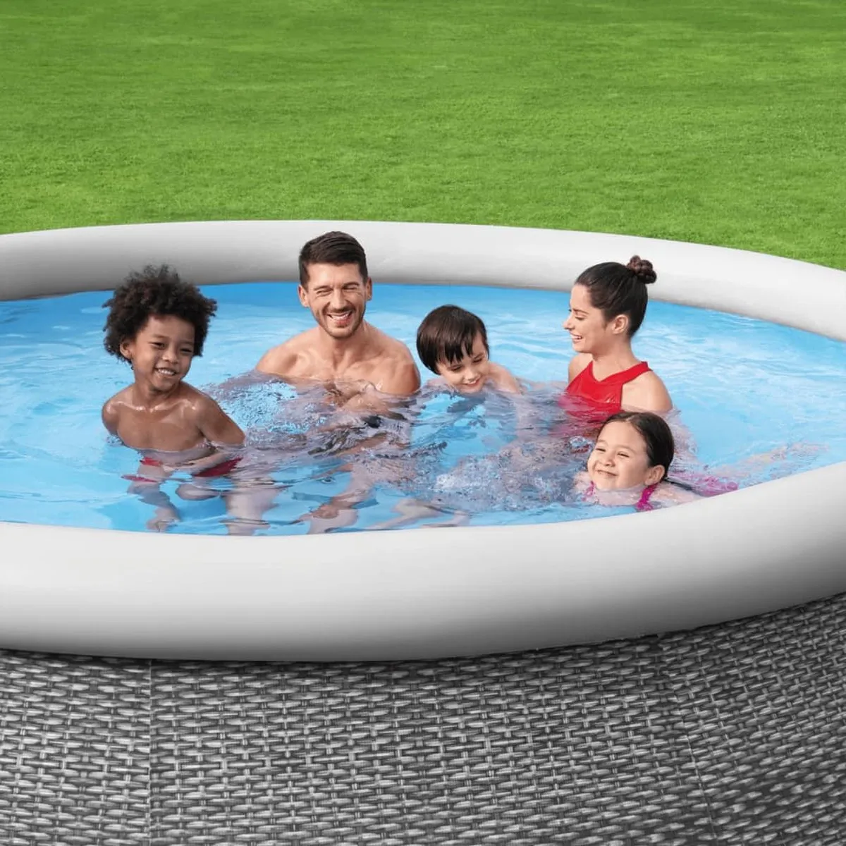 Bestway Zwembadset 366x76cm - 5.380L - Zwart