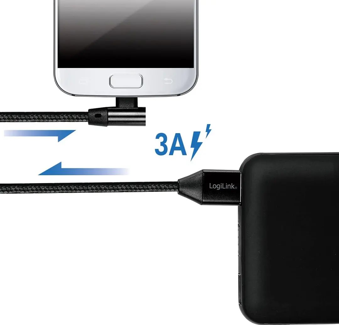 Logilink CU0141 USB-kabel USB 2.0 A naar Micro-B - 0,3m - Zwart